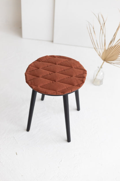 Rusty Linen Seat Pad