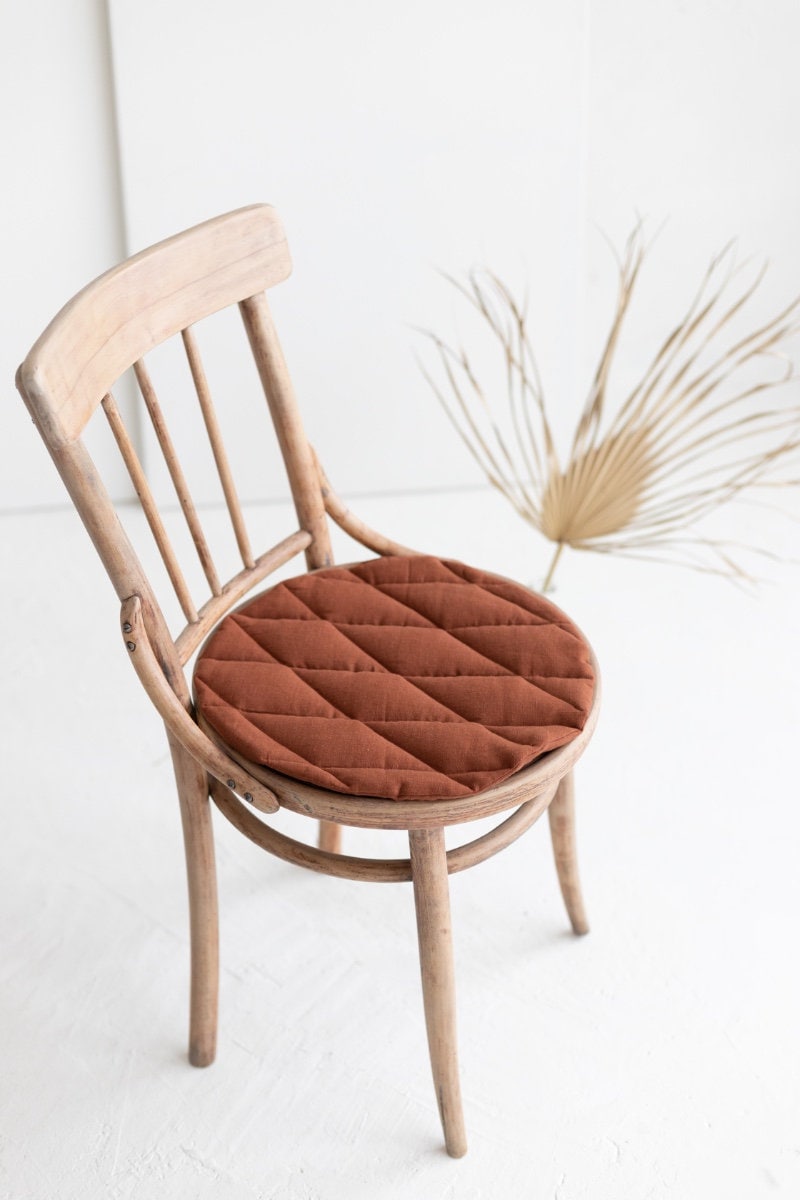 Rusty Linen Seat Pad
