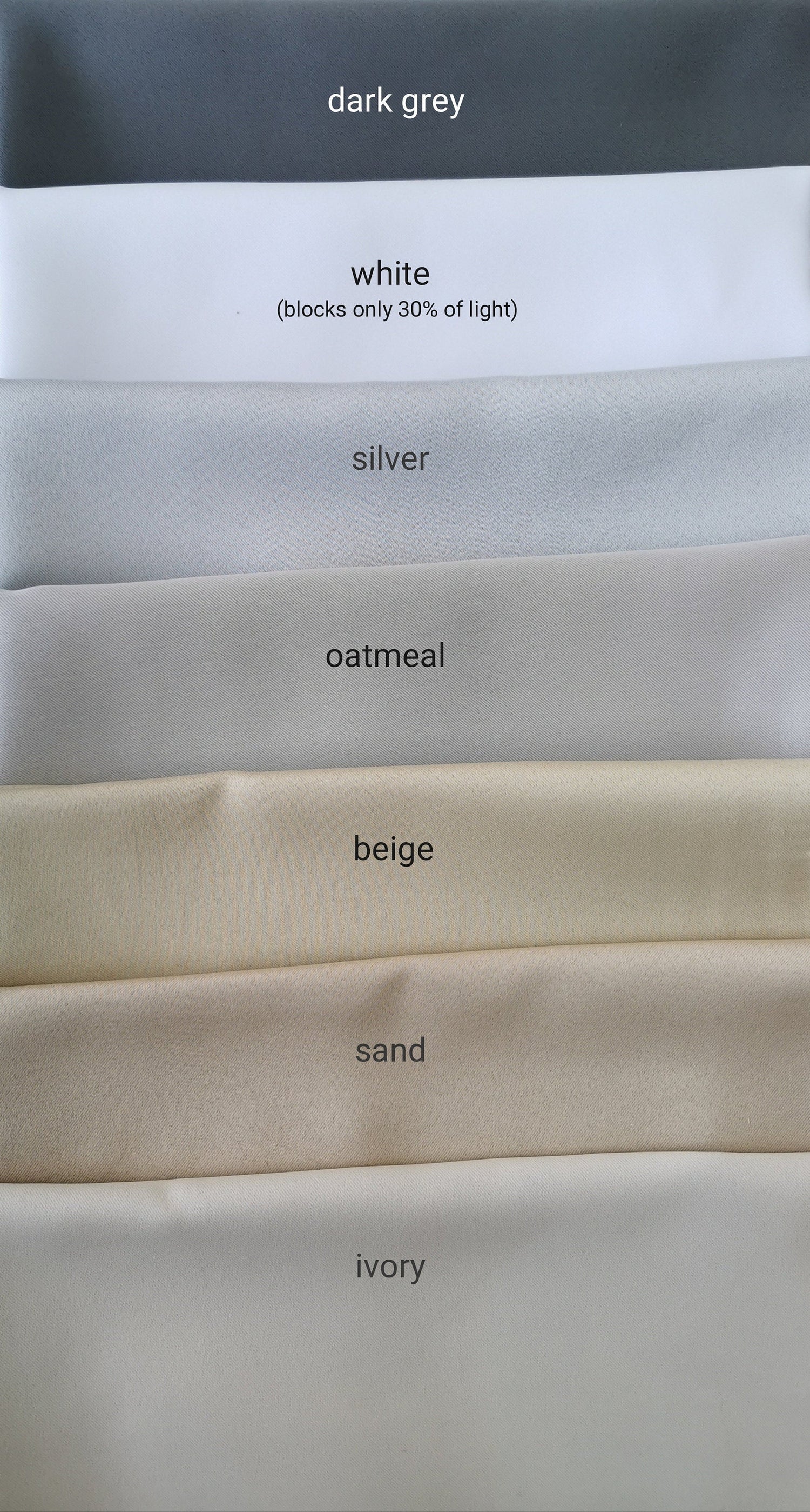 108&quot;/276 cm Wide Beige Blackout Curtain