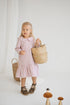 Pastel Pink Linen Girls Dress