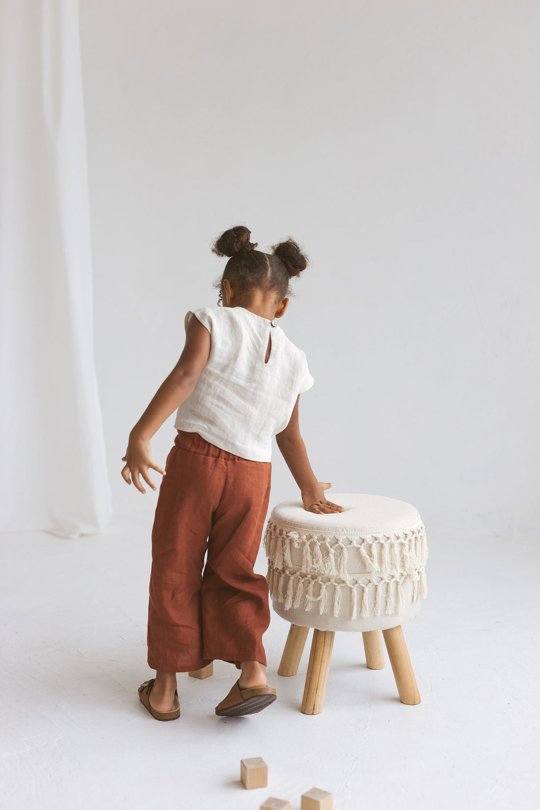 Girls Linen Culottes