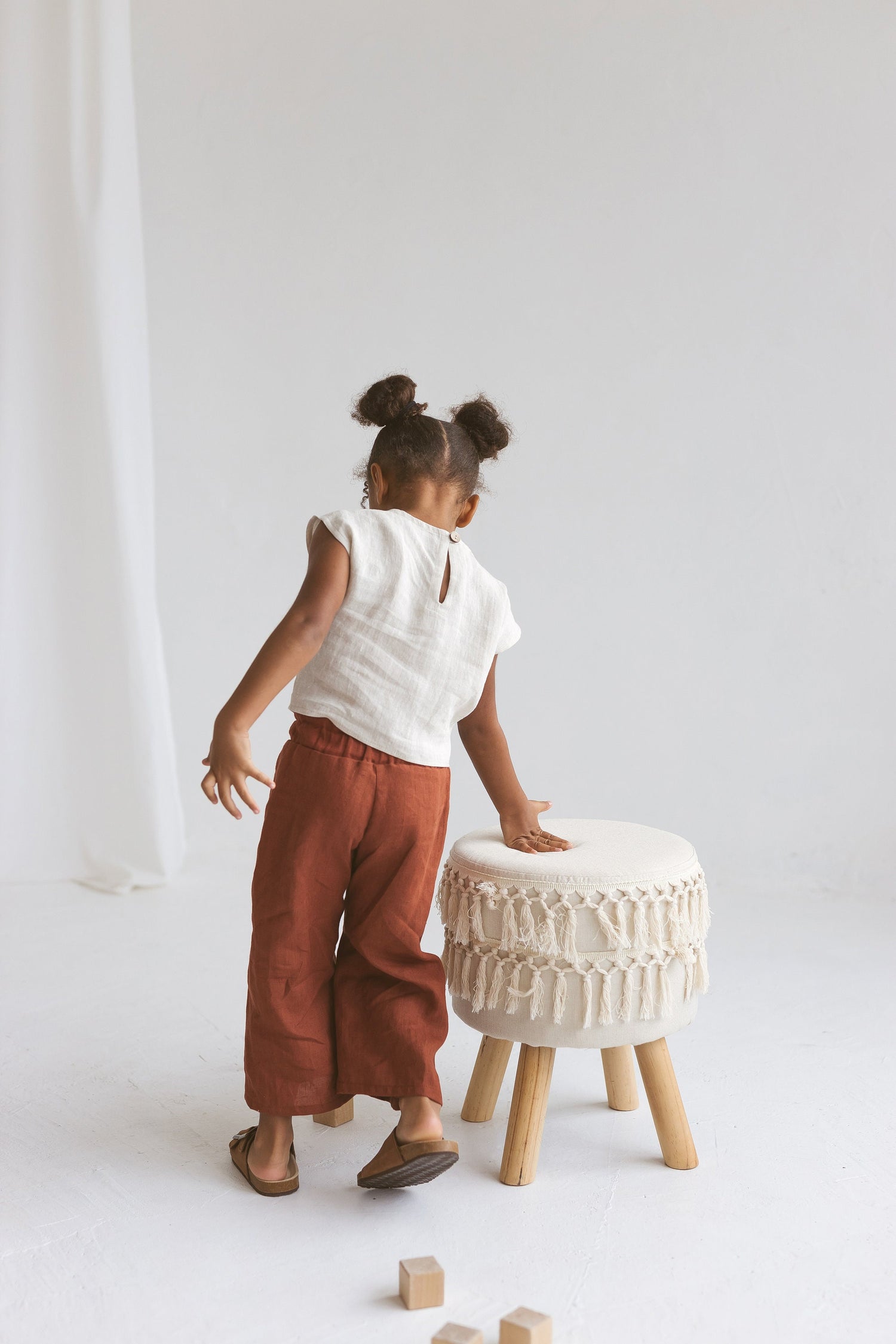 Girls Linen Culottes
