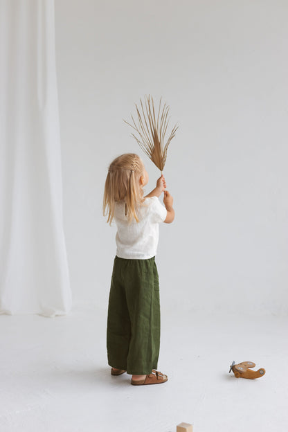 Girls Linen Culottes