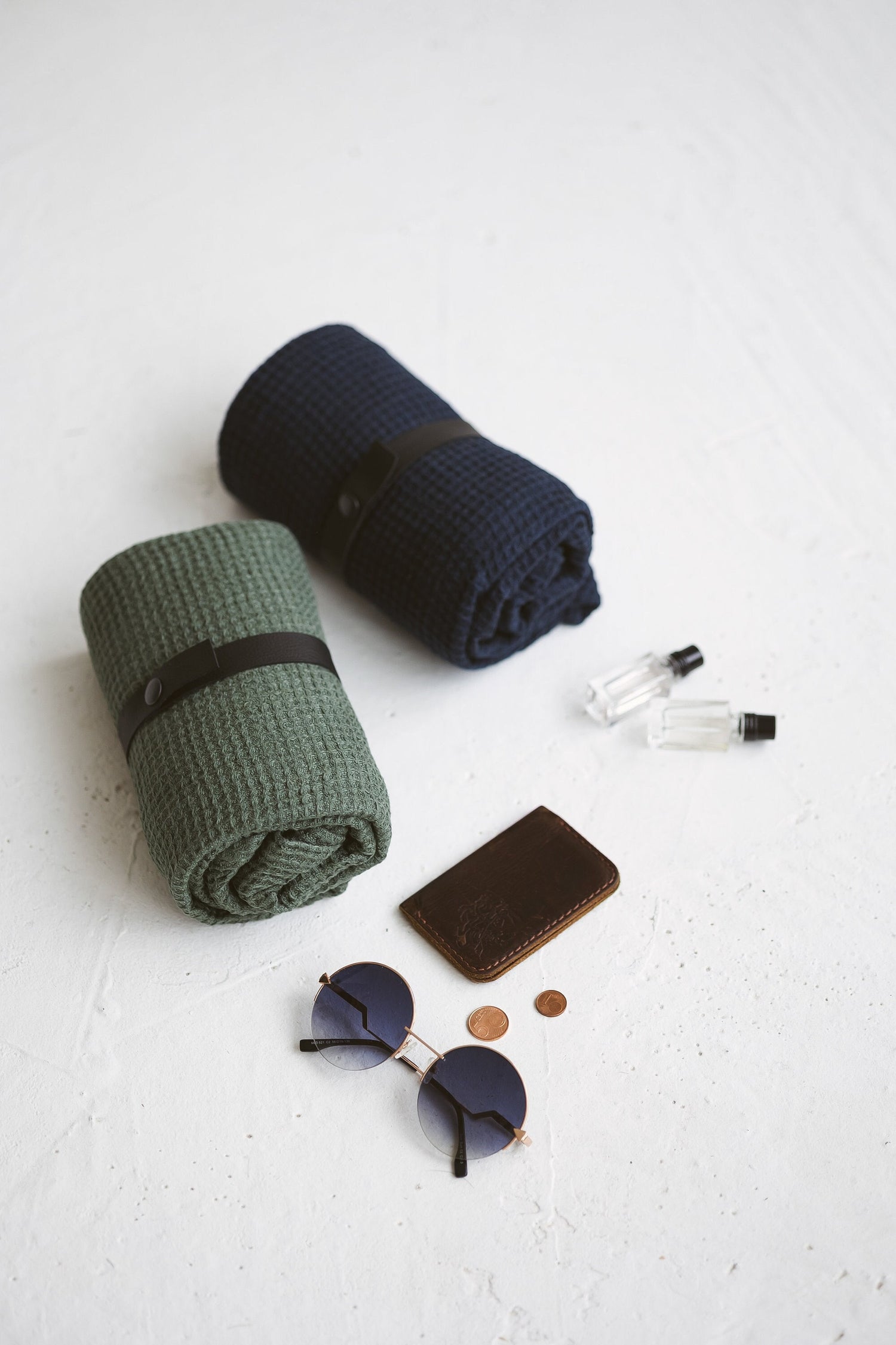 Waffle Linen Travel Towel