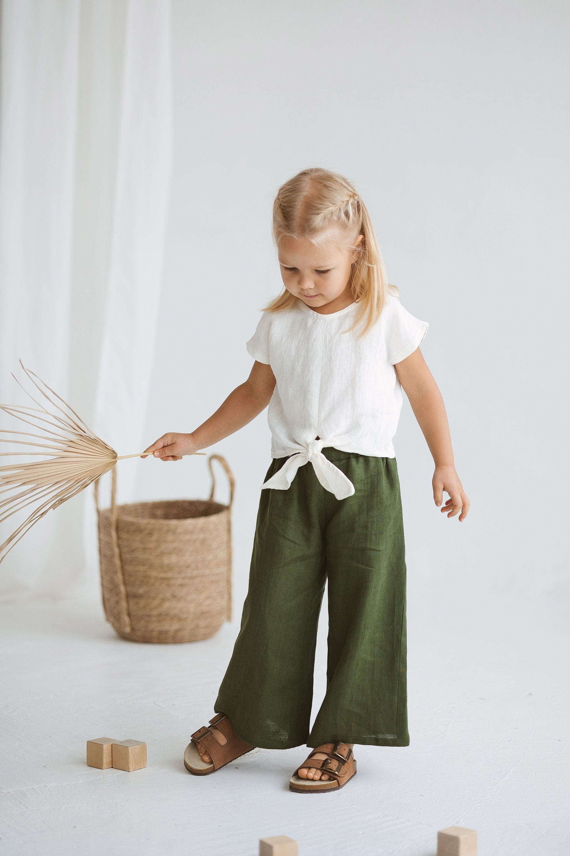 Girls Linen Culottes