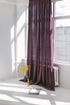 110"/ 280 Cm Width Plum Linen Curtain