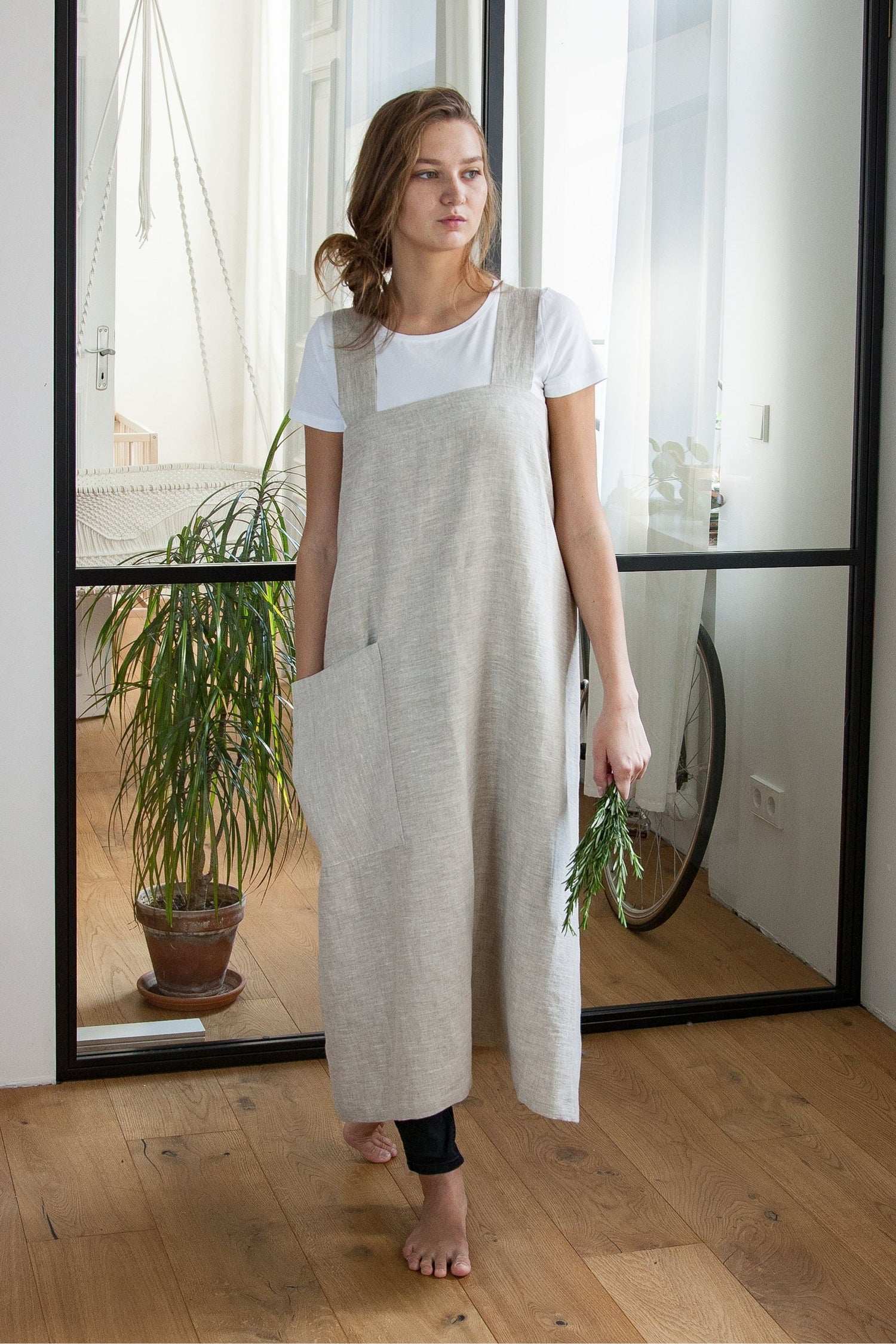 Japanese Linen Pinafore