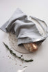 Cloud Gray Linen Bread Bags Set Of 2