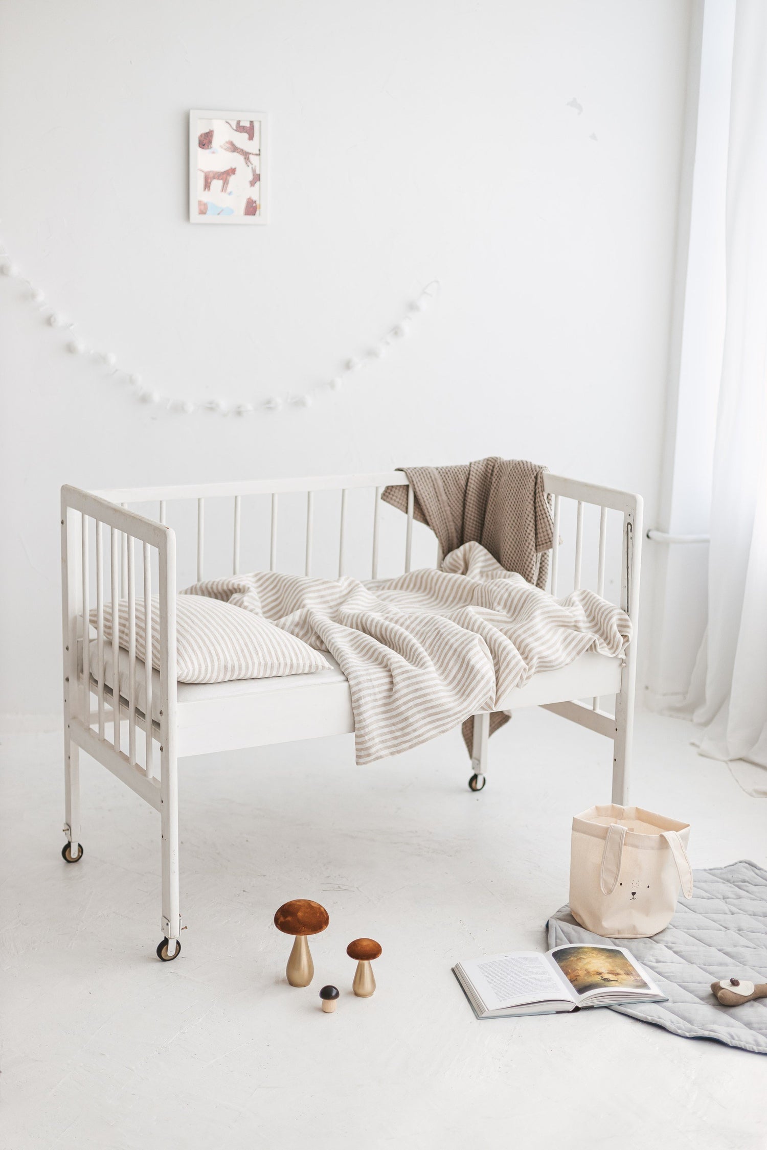 Linen Baby Bedding Set
