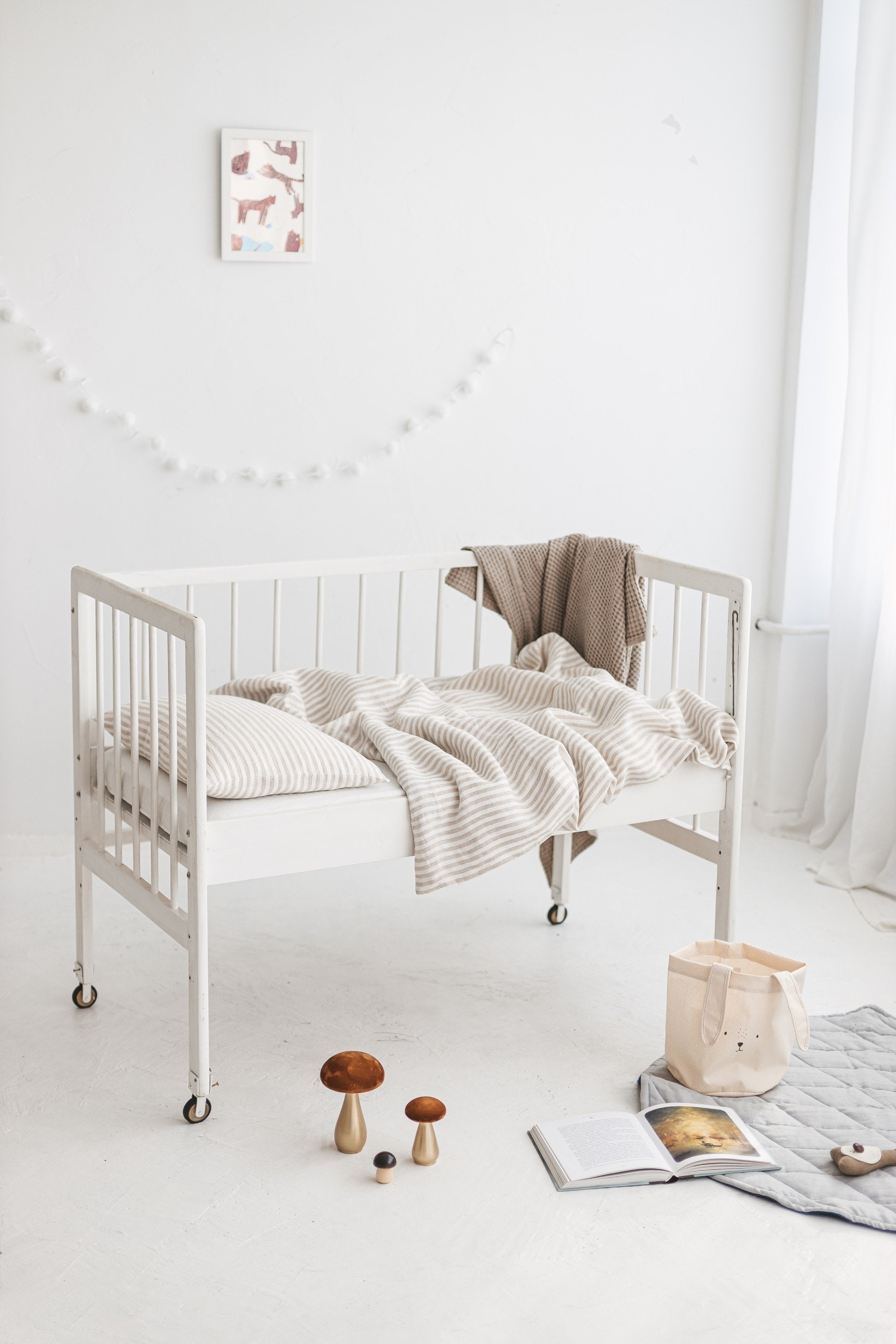 Linen Baby Bedding Set