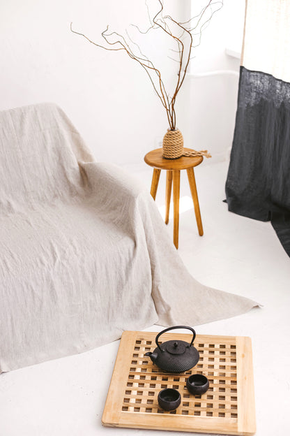 linen couch cover