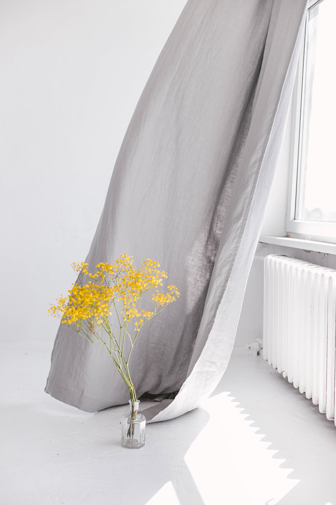55&quot;/140 CM WIDTH DOUBLE LAYERED LINEN CURTAIN
