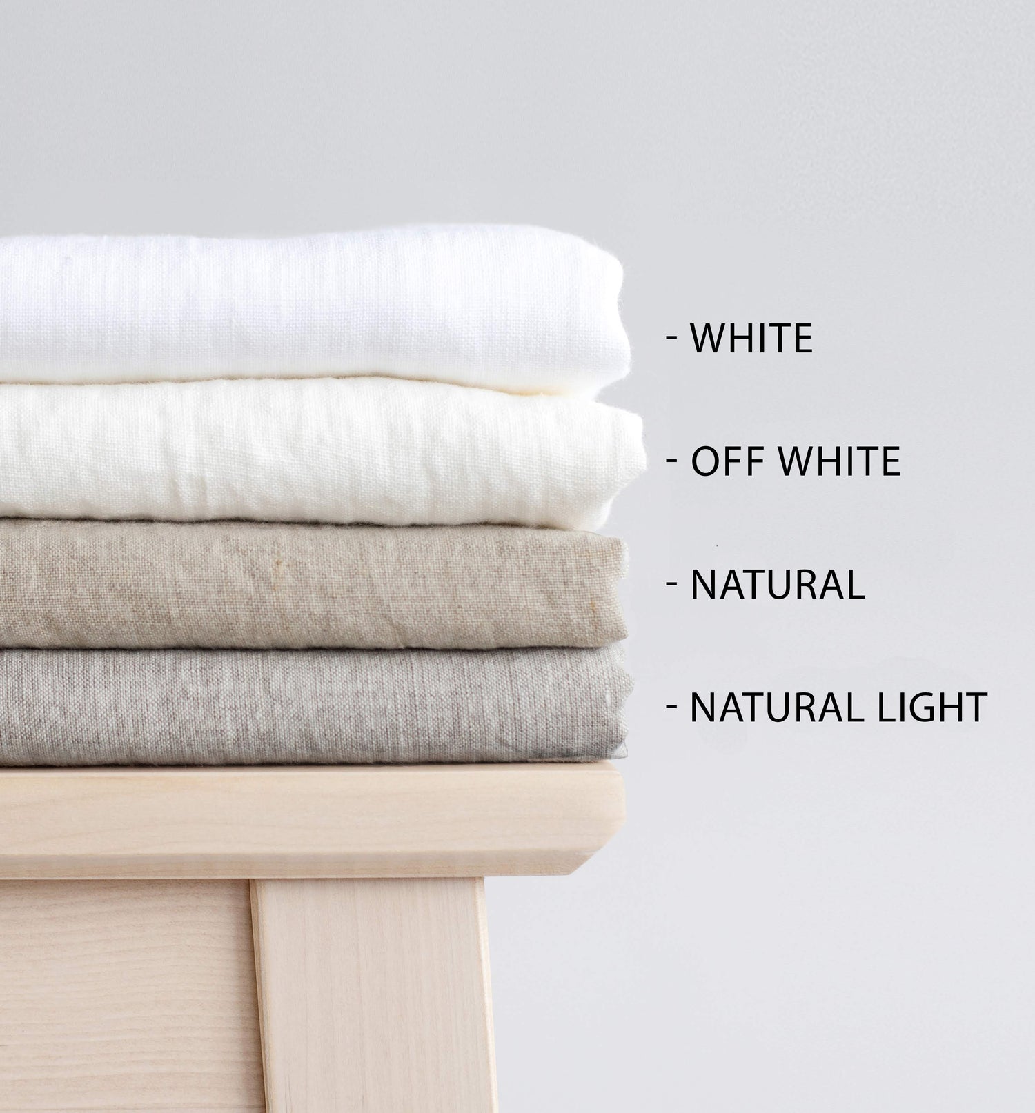 120&quot;/305 cm width Natural Linen Curtain